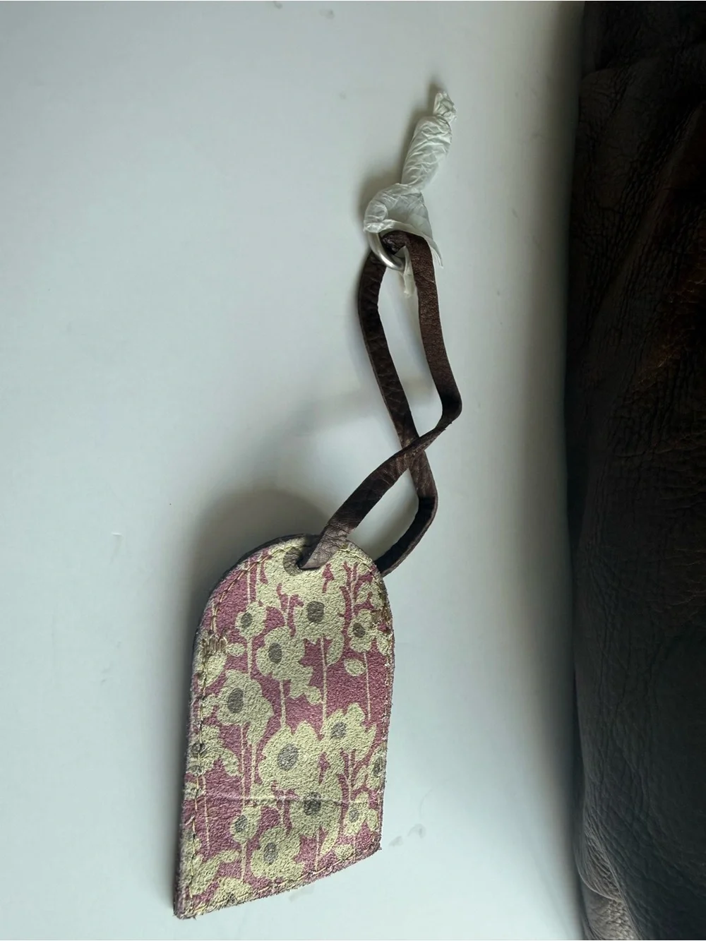 Fossil Brown Genuine Leather Y2K Slouchy Hobo Shoulder Bag